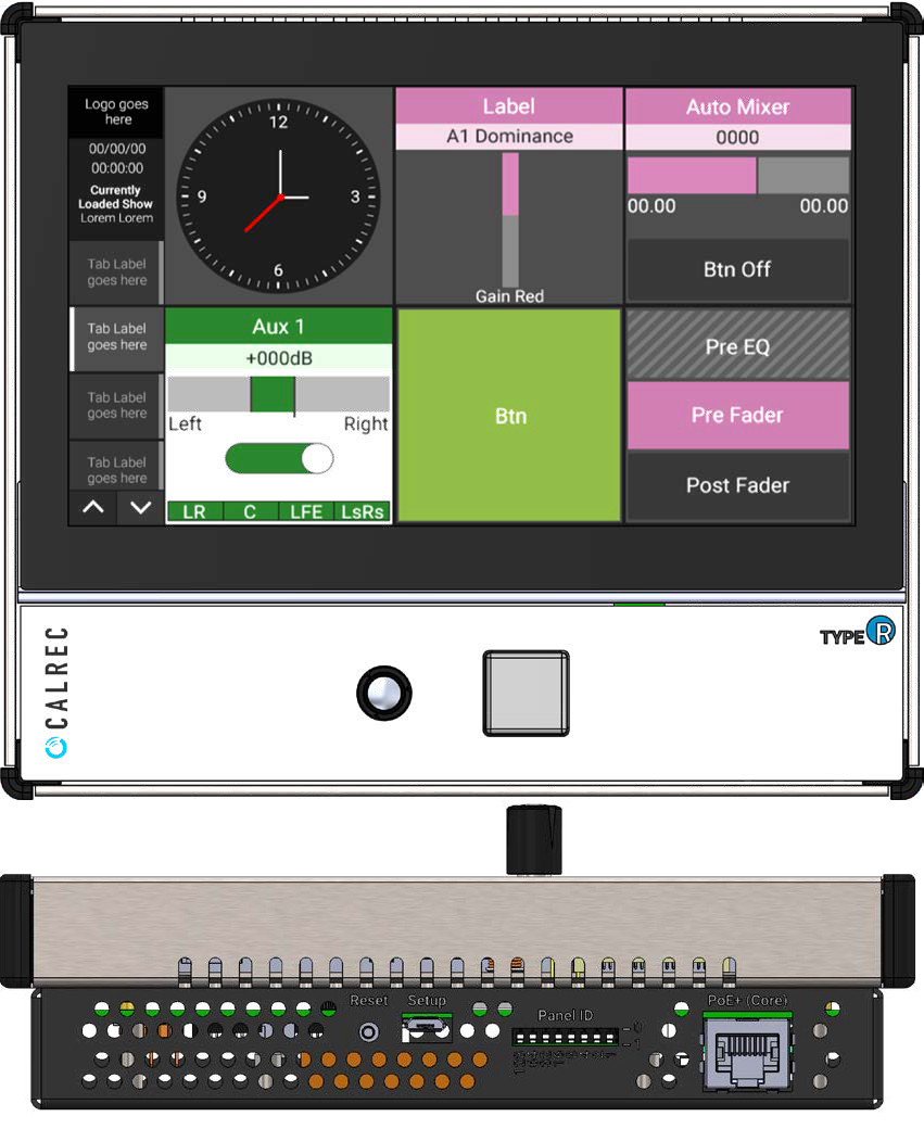 Calrec Type R Small Soft Panel (SSP) - Diagram - Synthax Audio UK